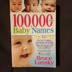 100,000 + Baby Names by Bruce Lansky paperback book